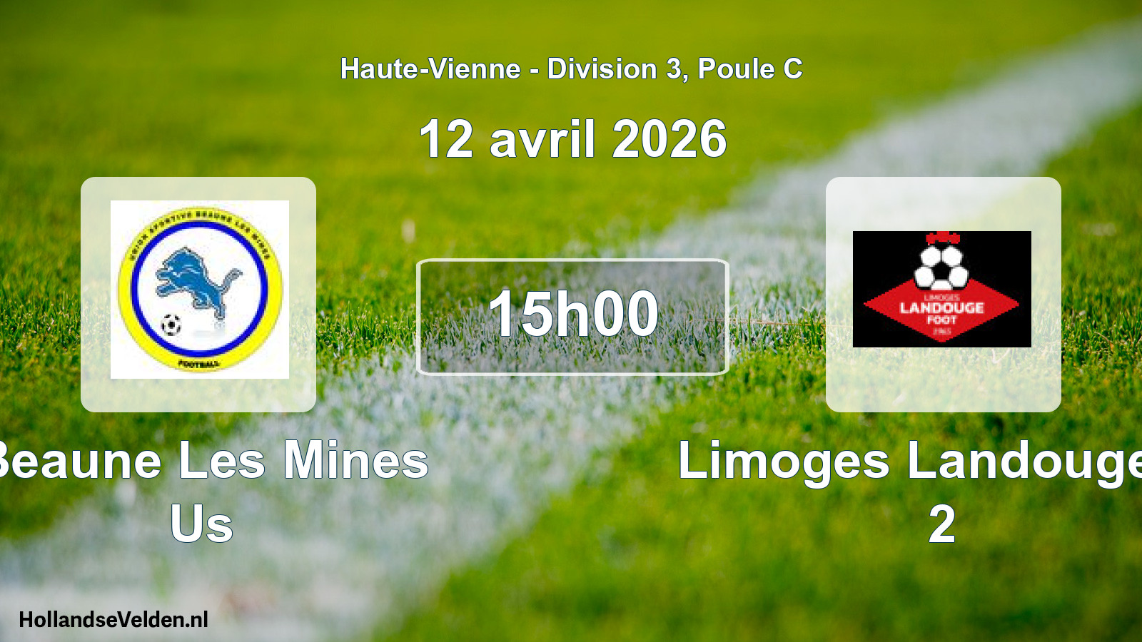 Geplande wedstrijd: Beaune Les Mines Us - Limoges Landouge F. 2 (12 avril 2026)