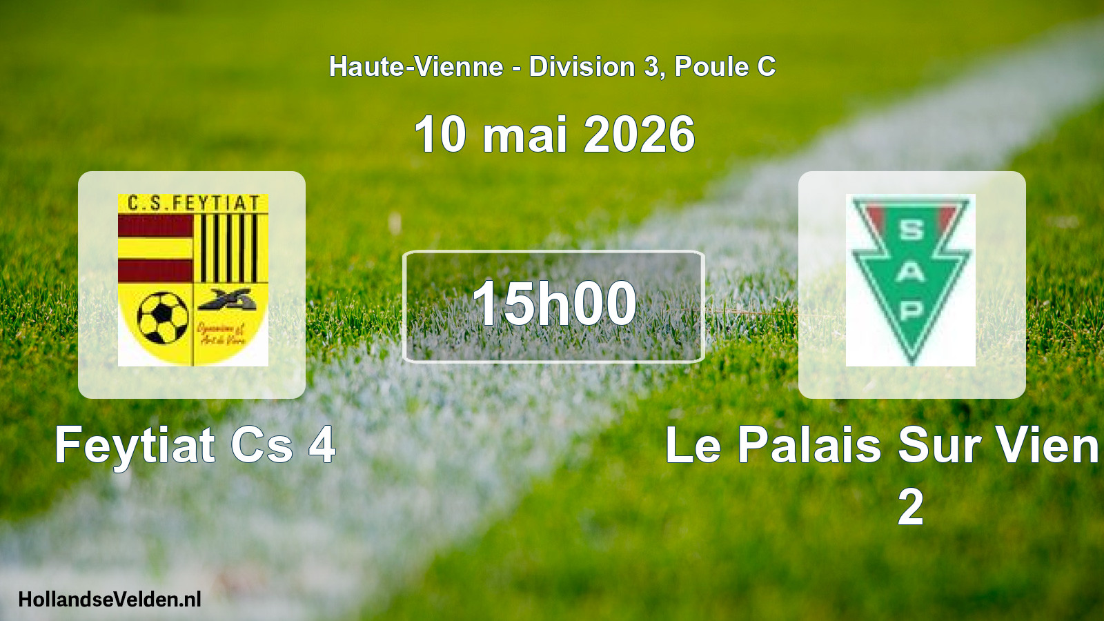 Geplande wedstrijd: Feytiat Cs 4 - Le Palais Sur Vienne 2 (10 mai 2026)