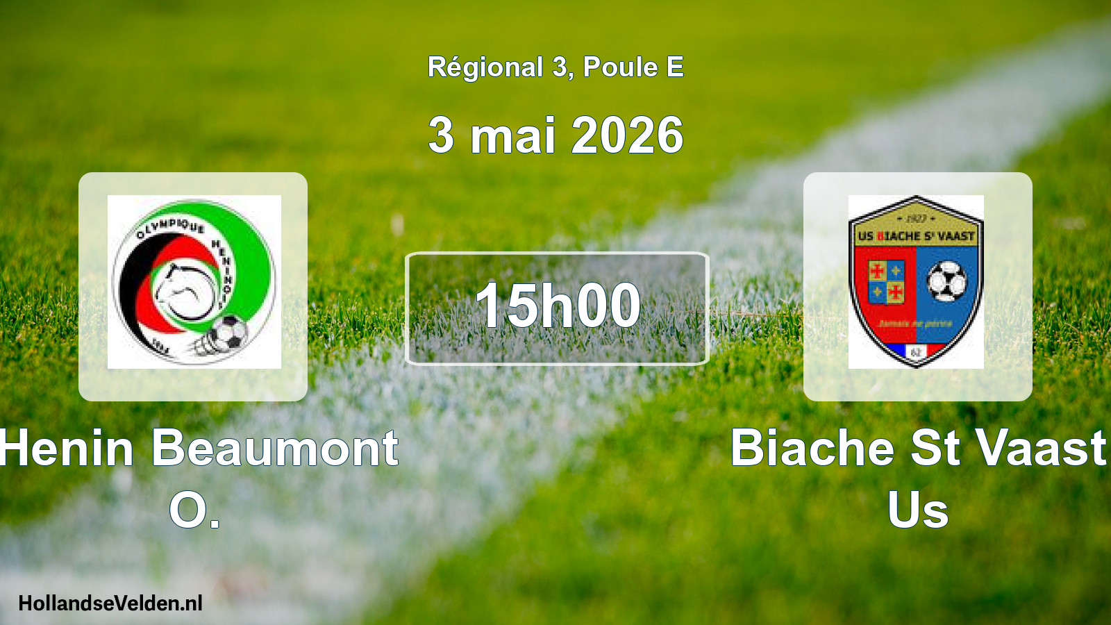 Geplande wedstrijd: Henin Beaumont O. - Biache St Vaast Us (3 mai 2026)