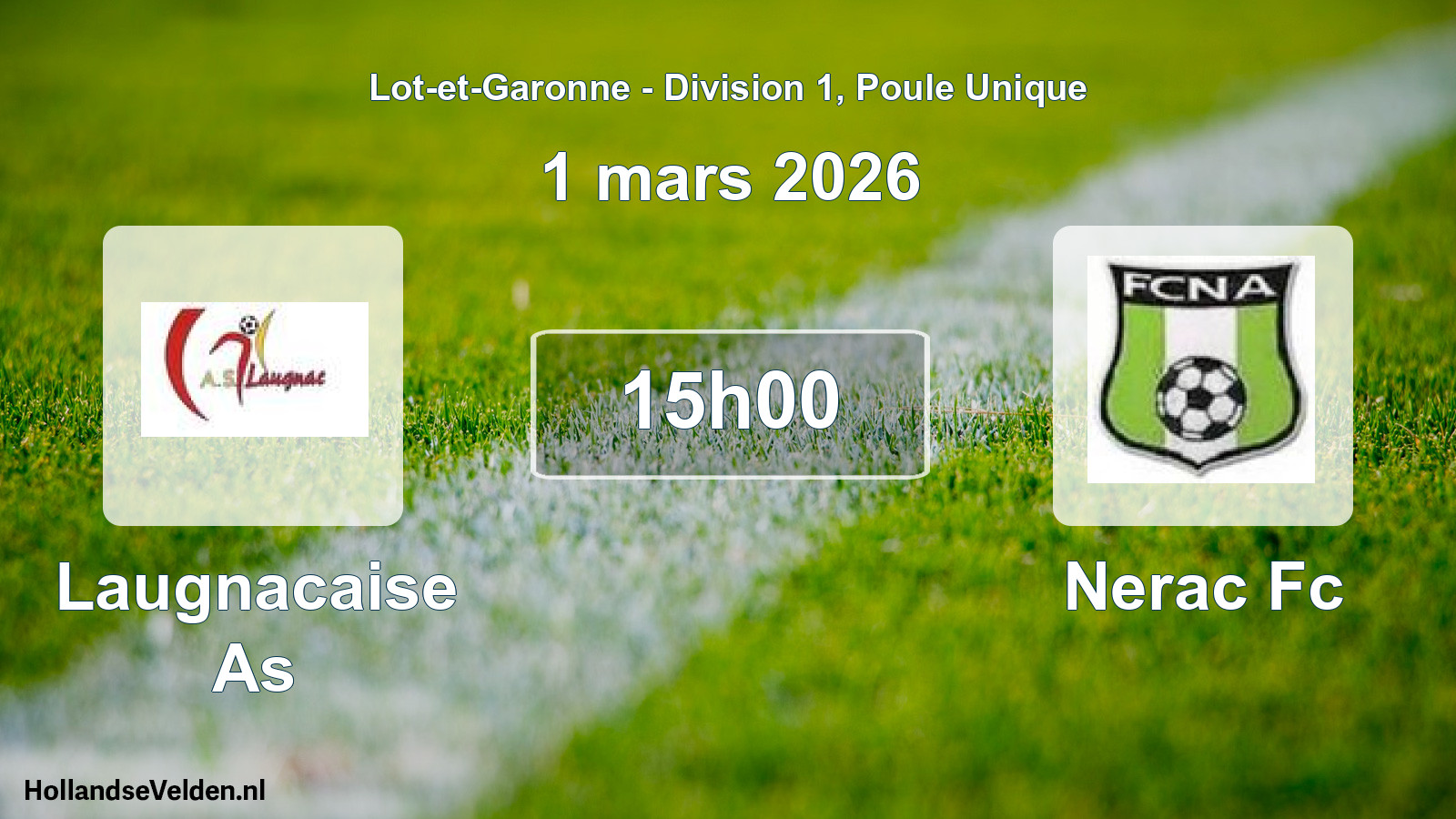 Scheduled Match: Laugnacaise As - Nerac Fc (1 March 2026)