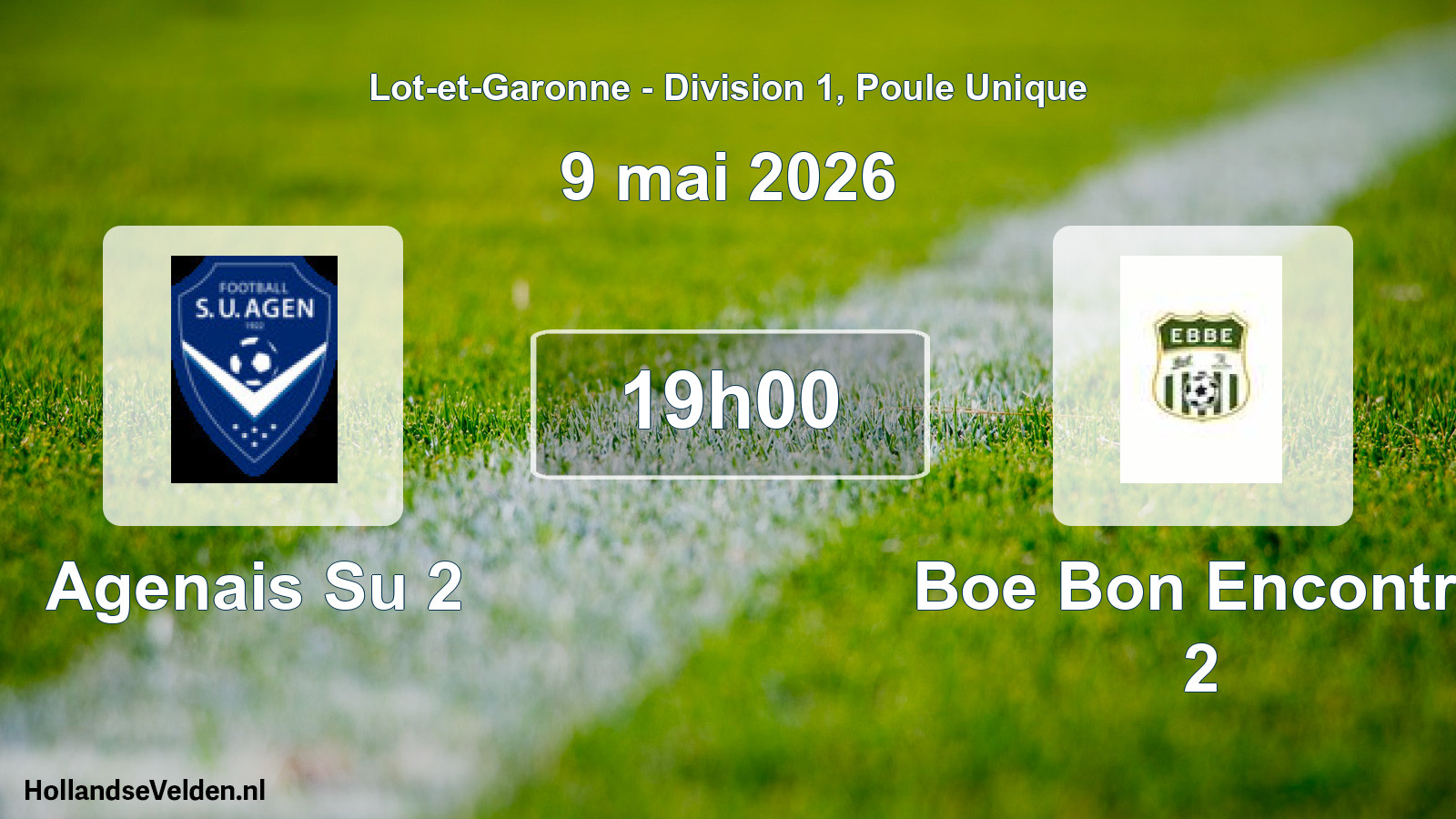 Scheduled Match: Agenais Su 2 - Boe Bon Encontre 2 (9 May 2026)