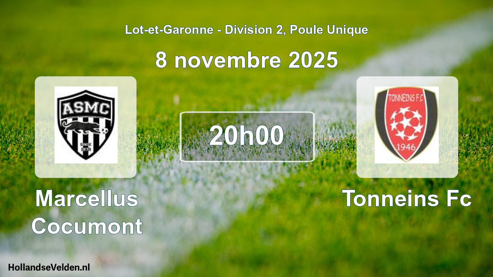 Geplande wedstrijd: Marcellus Cocumont - Tonneins Fc (8 novembre 2025)