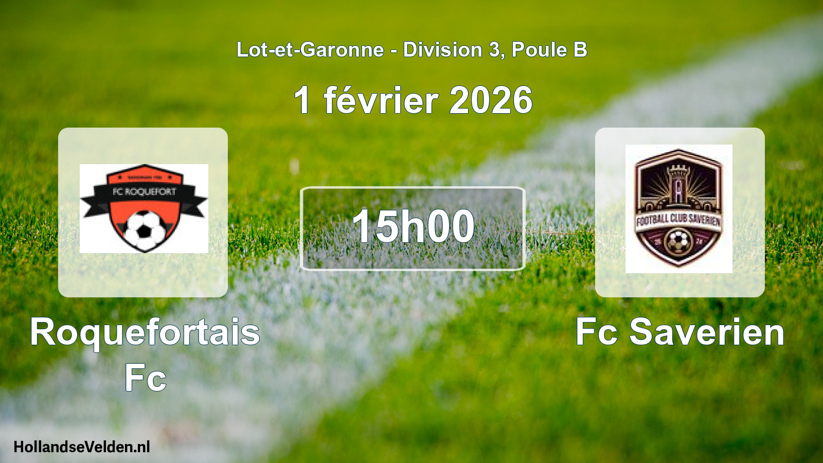 Scheduled Match: Roquefortais Fc - Fc Saverien (1 February 2026)
