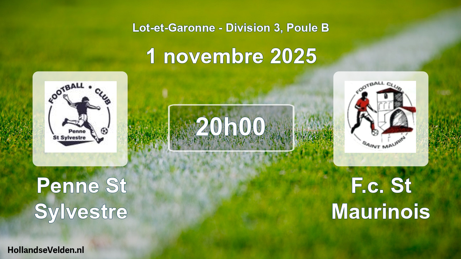 Scheduled Match: Penne St Sylvestre - F.c. St Maurinois (1 November 2025)