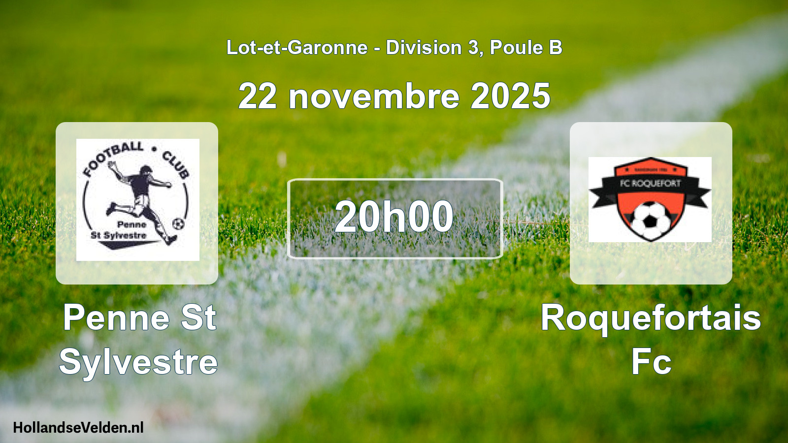 Scheduled Match: Penne St Sylvestre - Roquefortais Fc (22 November 2025)