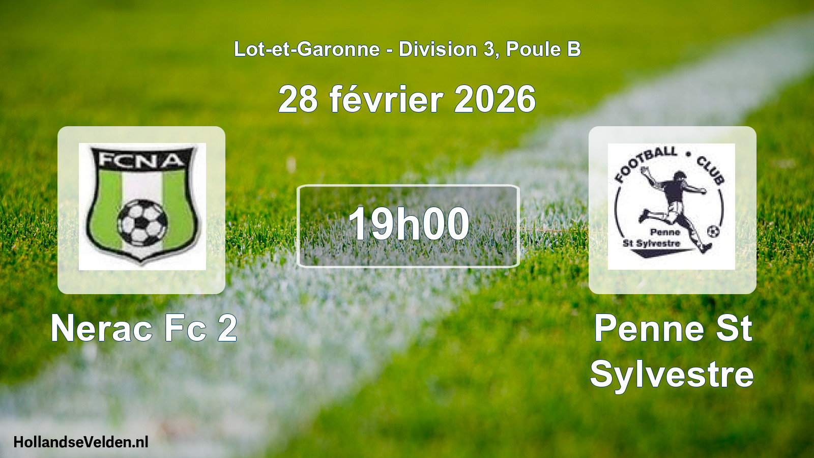 Scheduled Match: Nerac Fc 2 - Penne St Sylvestre (28 February 2026)