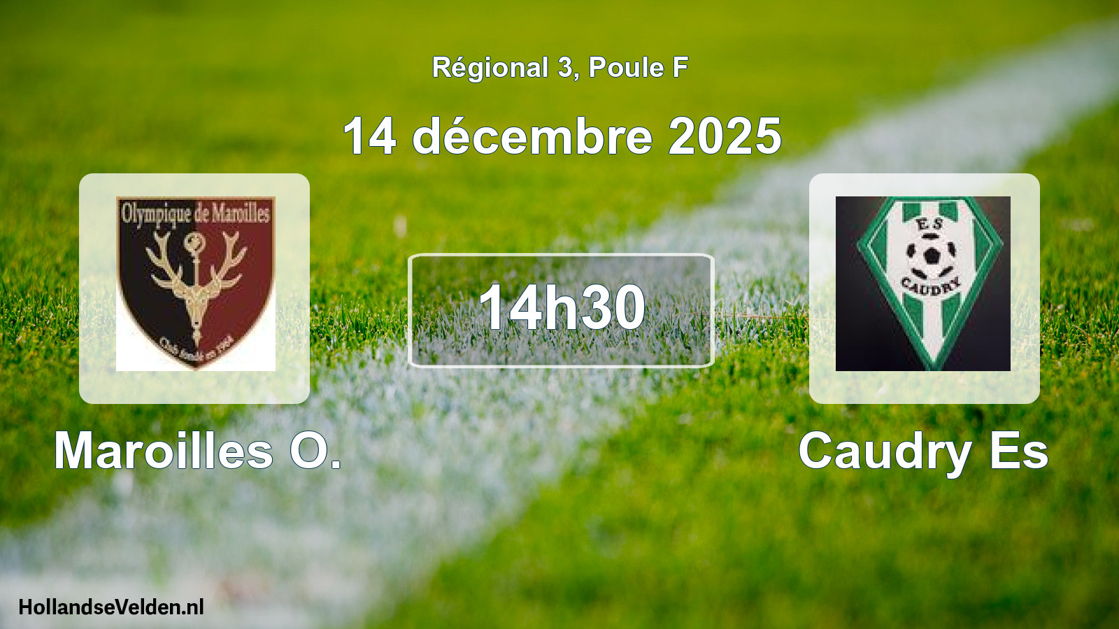 Geplande wedstrijd: Maroilles O. - Caudry Es (14 décembre 2025)