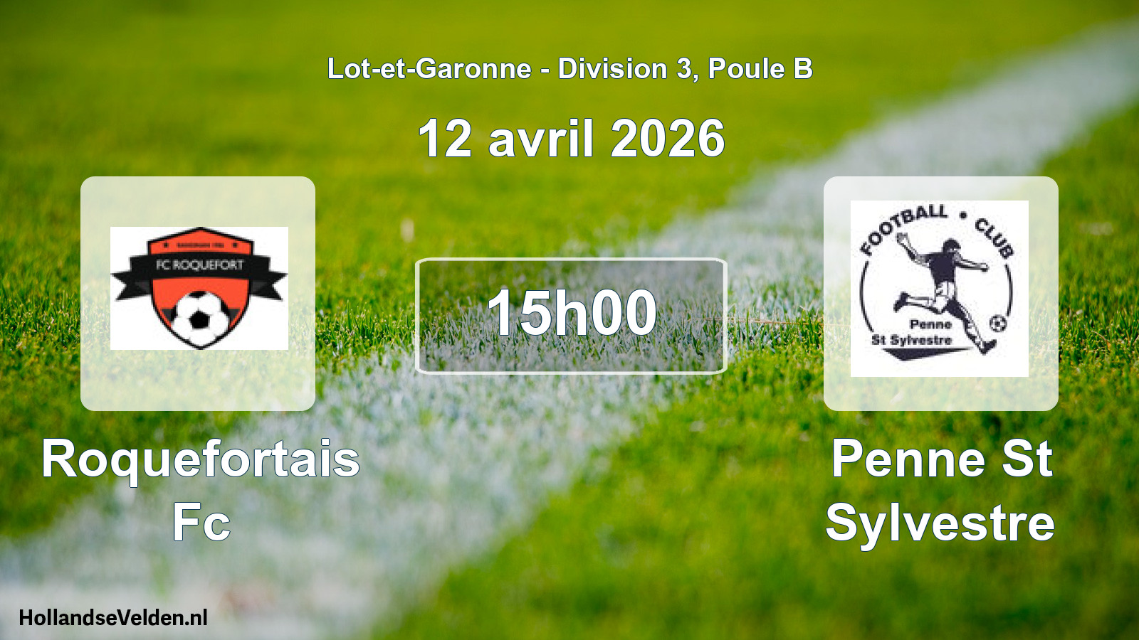 Scheduled Match: Roquefortais Fc - Penne St Sylvestre (12 April 2026)