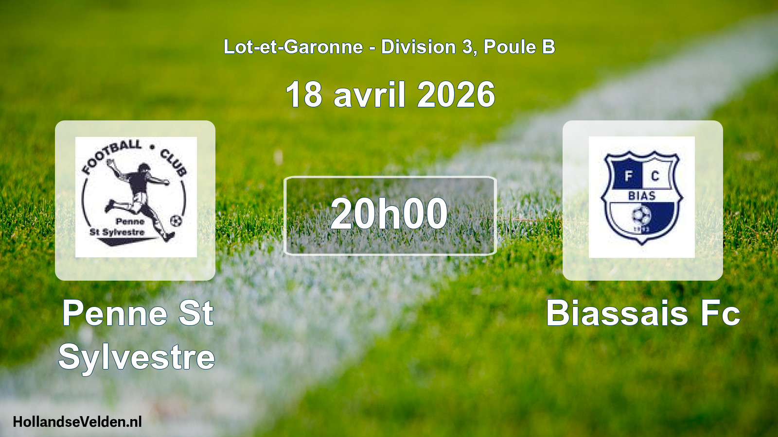Scheduled Match: Penne St Sylvestre - Biassais Fc (18 April 2026)