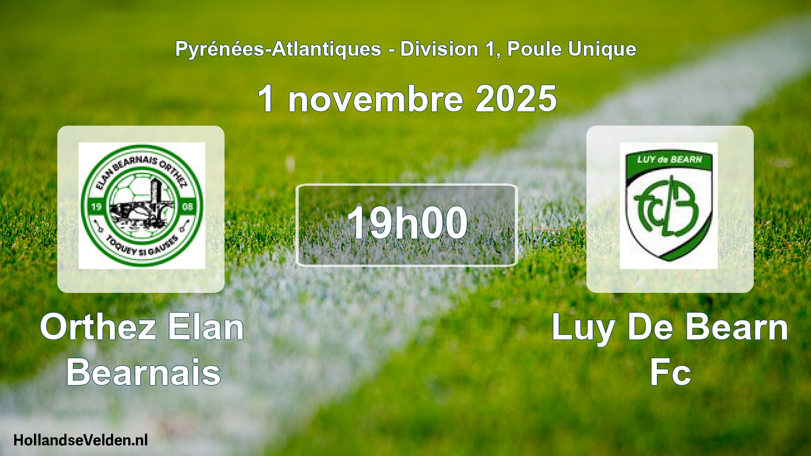 Scheduled Match: Orthez Elan Bearnais - Luy De Bearn Fc (1 November 2025)