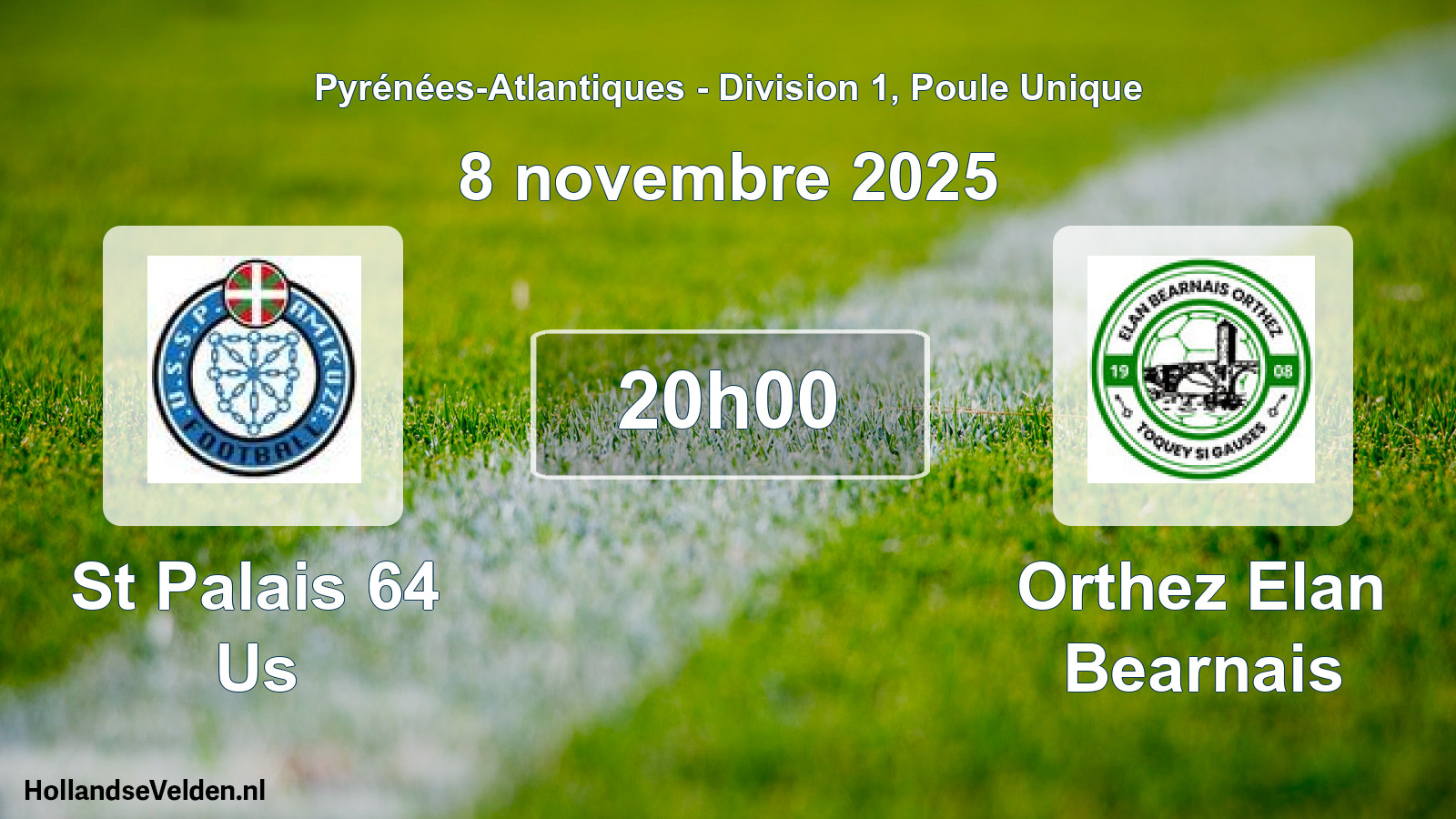 Scheduled Match: St Palais 64 Us - Orthez Elan Bearnais (8 November 2025)