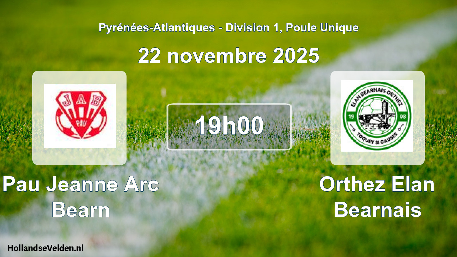 Scheduled Match: Pau Jeanne Arc Bearn - Orthez Elan Bearnais (22 November 2025)