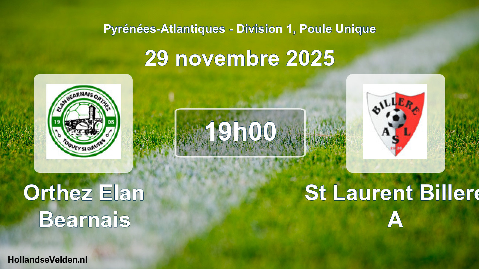 Scheduled Match: Orthez Elan Bearnais - St Laurent Billere A (29 November 2025)