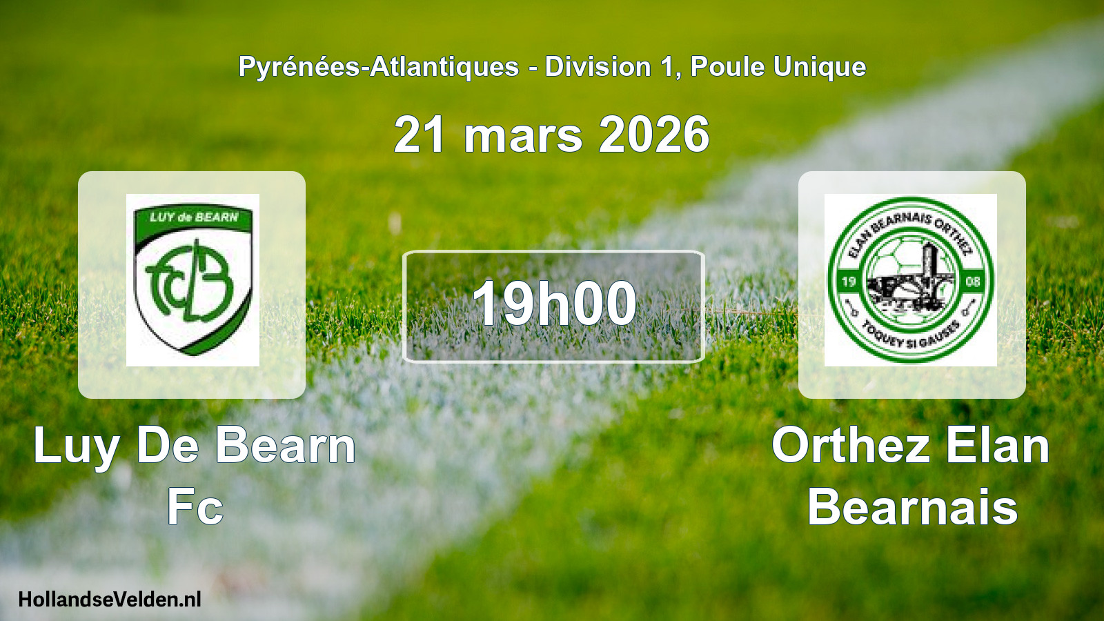 Scheduled Match: Luy De Bearn Fc - Orthez Elan Bearnais (21 March 2026)