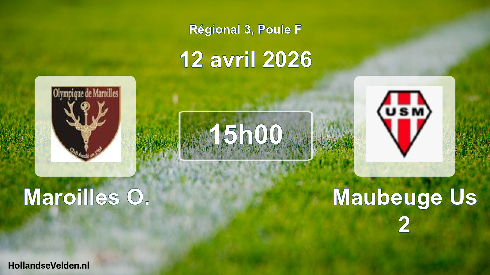 Scheduled Match: Maroilles O. - Maubeuge Us 2 (12 April 2026)