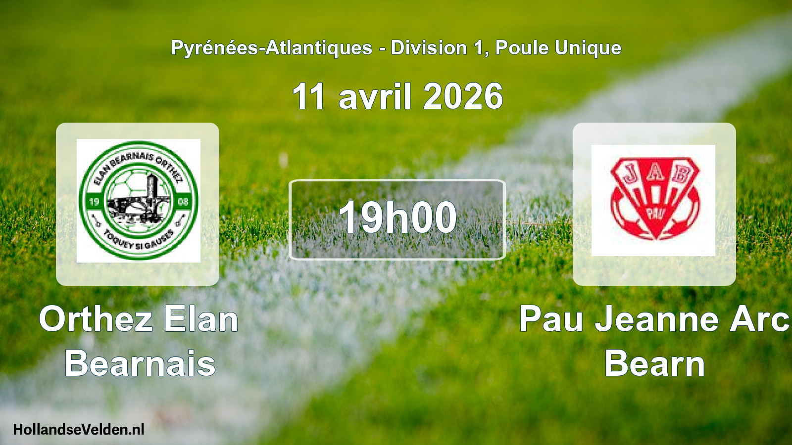 Scheduled Match: Orthez Elan Bearnais - Pau Jeanne Arc Bearn (11 April 2026)