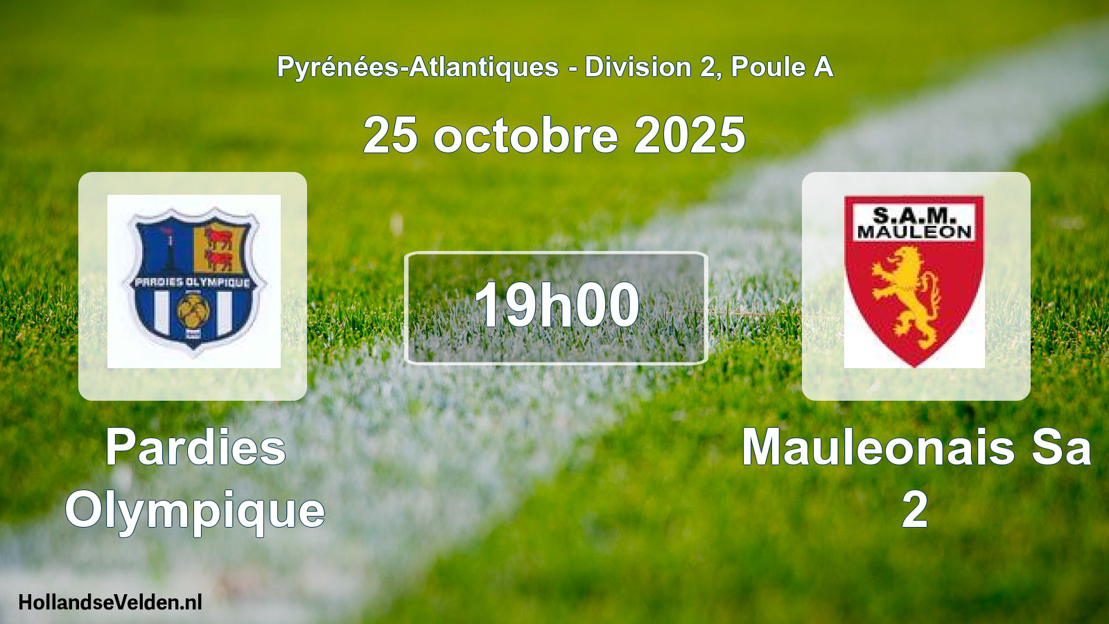 Scheduled Match: Pardies Olympique - Mauleonais Sa 2 (25 October 2025)