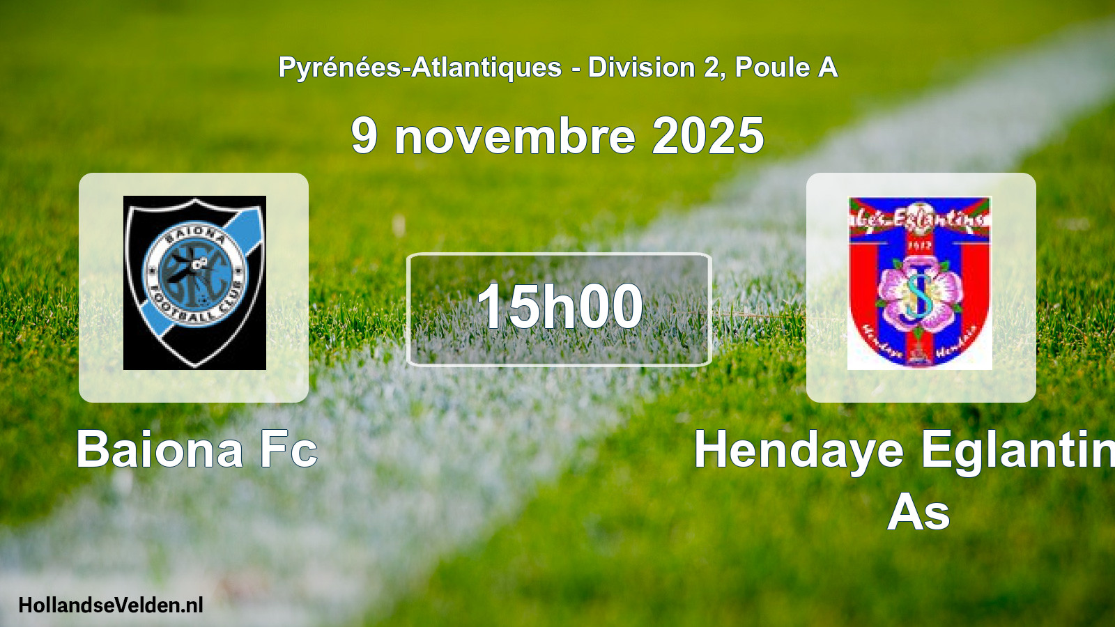 Geplande wedstrijd: Baiona Fc - Hendaye Eglantins As (9 novembre 2025)