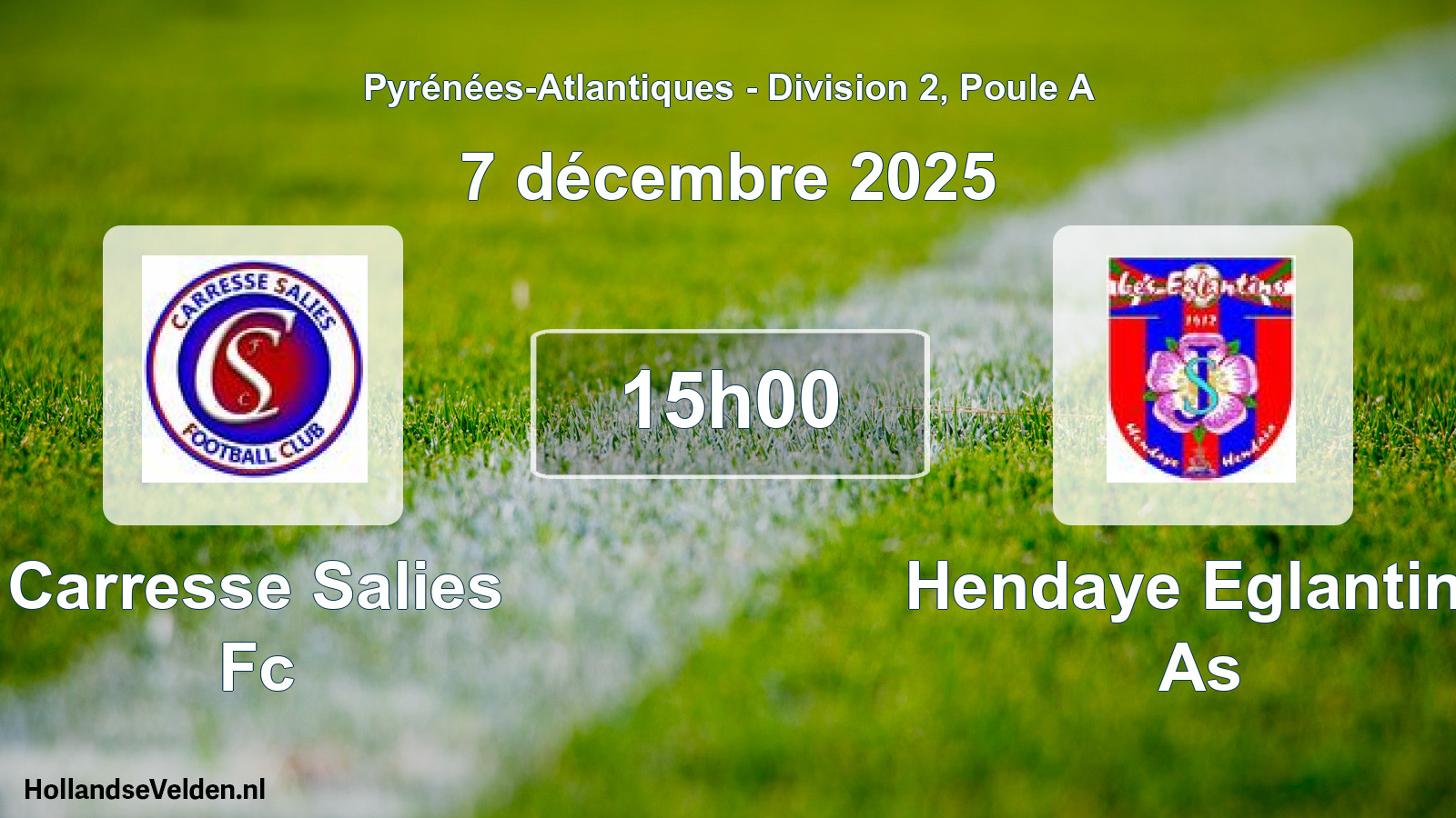 Scheduled Match: Carresse Salies Fc - Hendaye Eglantins As (7 December 2025)