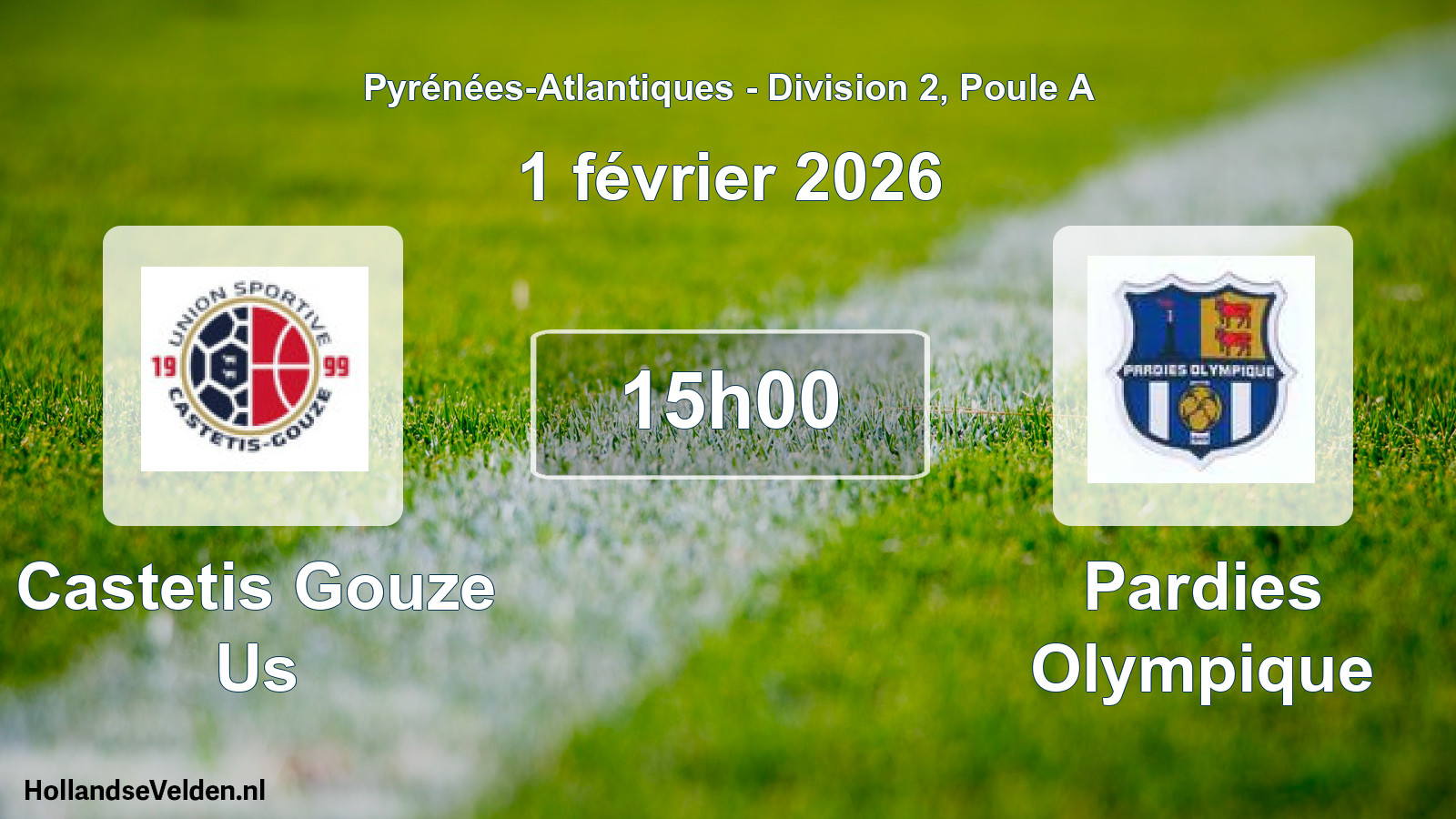 Scheduled Match: Castetis Gouze Us - Pardies Olympique (1 February 2026)