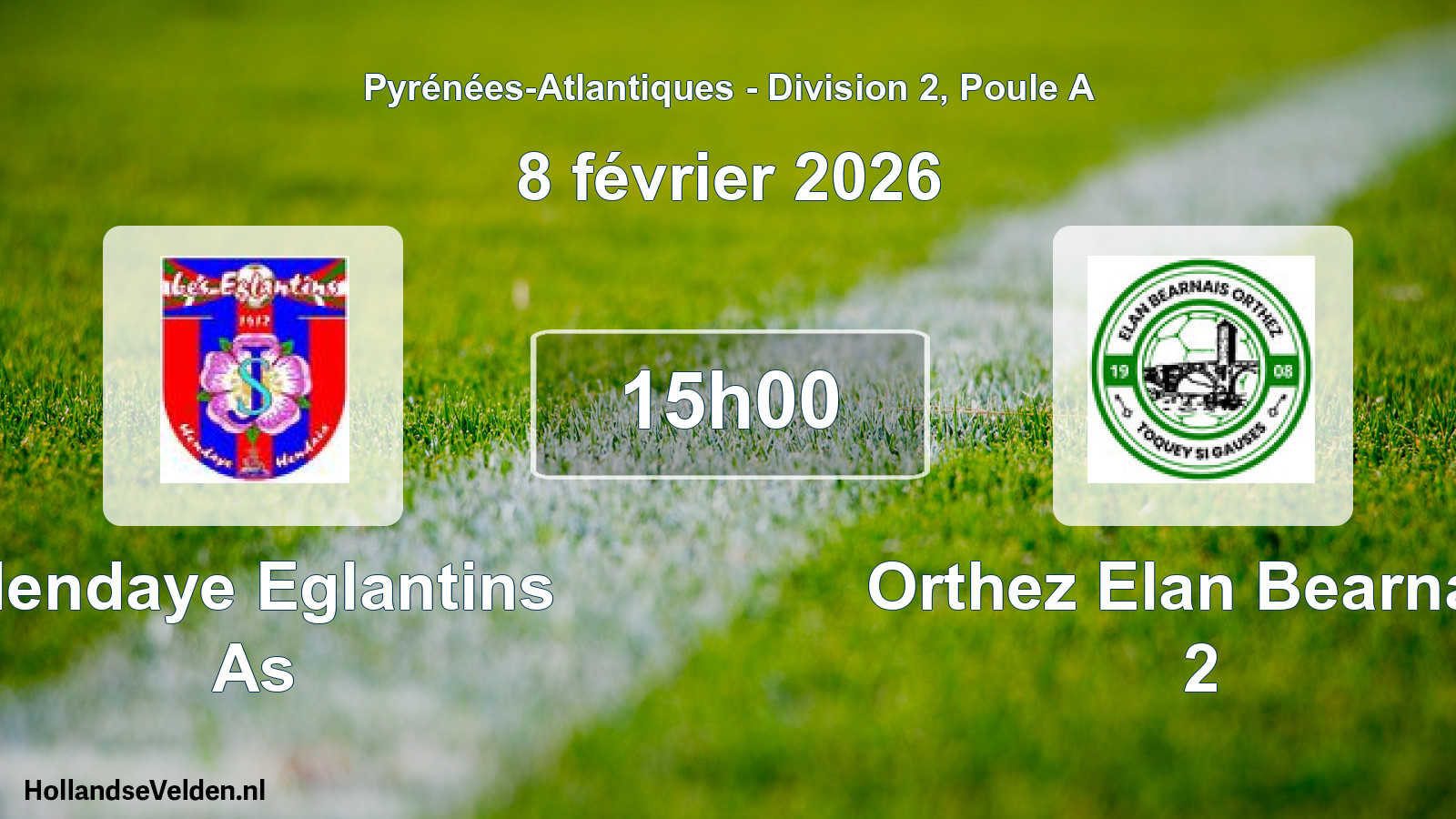 Scheduled Match: Hendaye Eglantins As - Orthez Elan Bearnais 2 (8 February 2026)