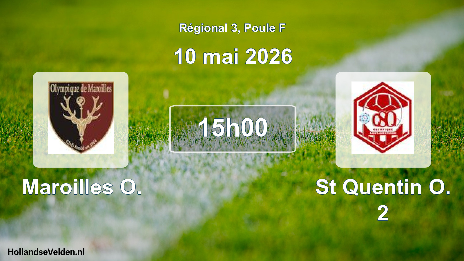 Geplande wedstrijd: Maroilles O. - St Quentin O. 2 (10 mai 2026)