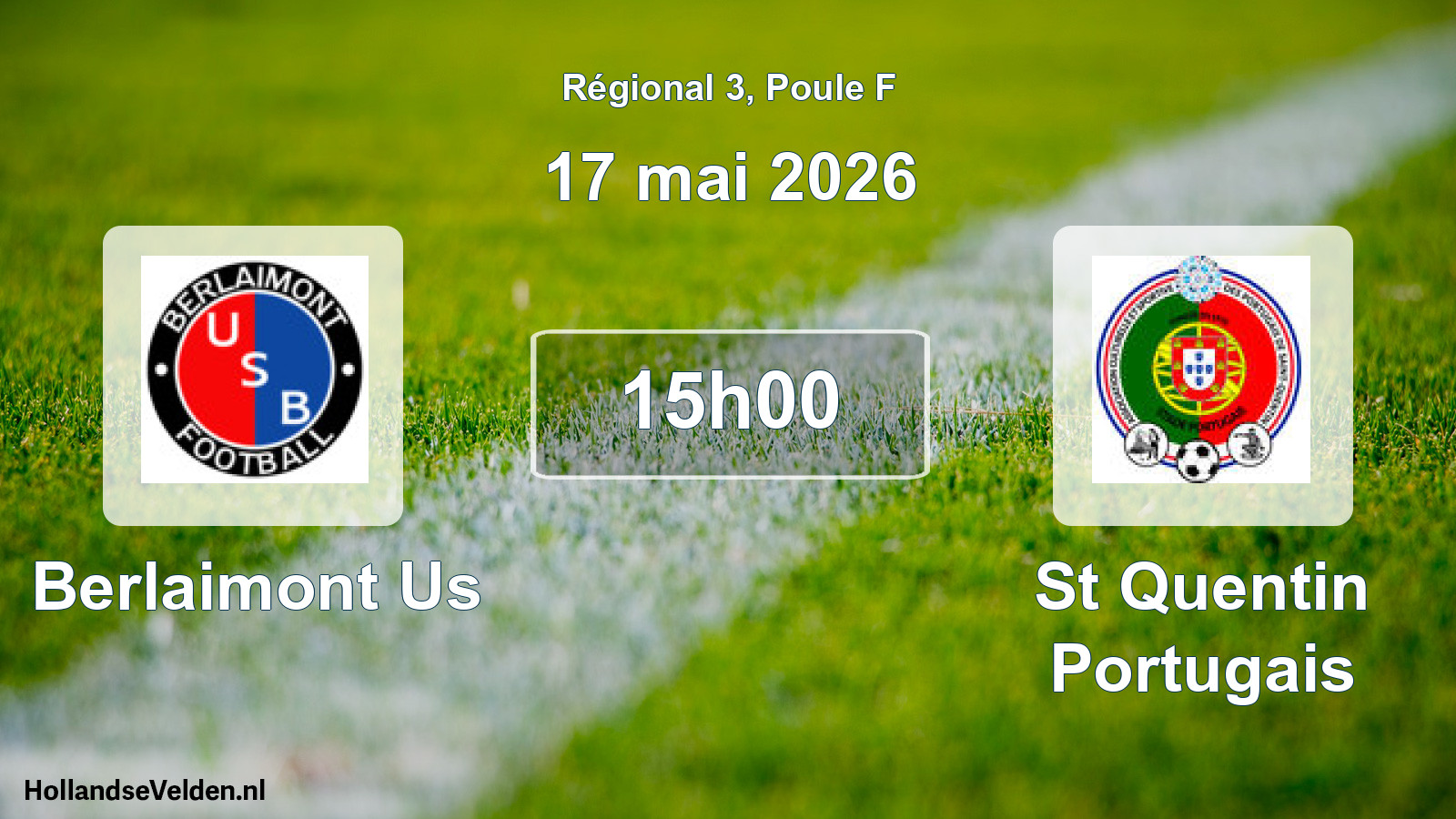 Geplande wedstrijd: Berlaimont Us - St Quentin Portugais (17 mai 2026)