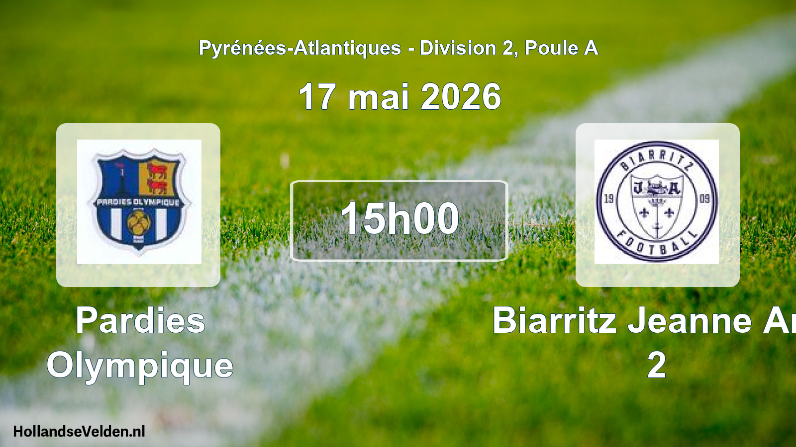 Scheduled Match: Pardies Olympique - Biarritz Jeanne Arc 2 (17 May 2026)