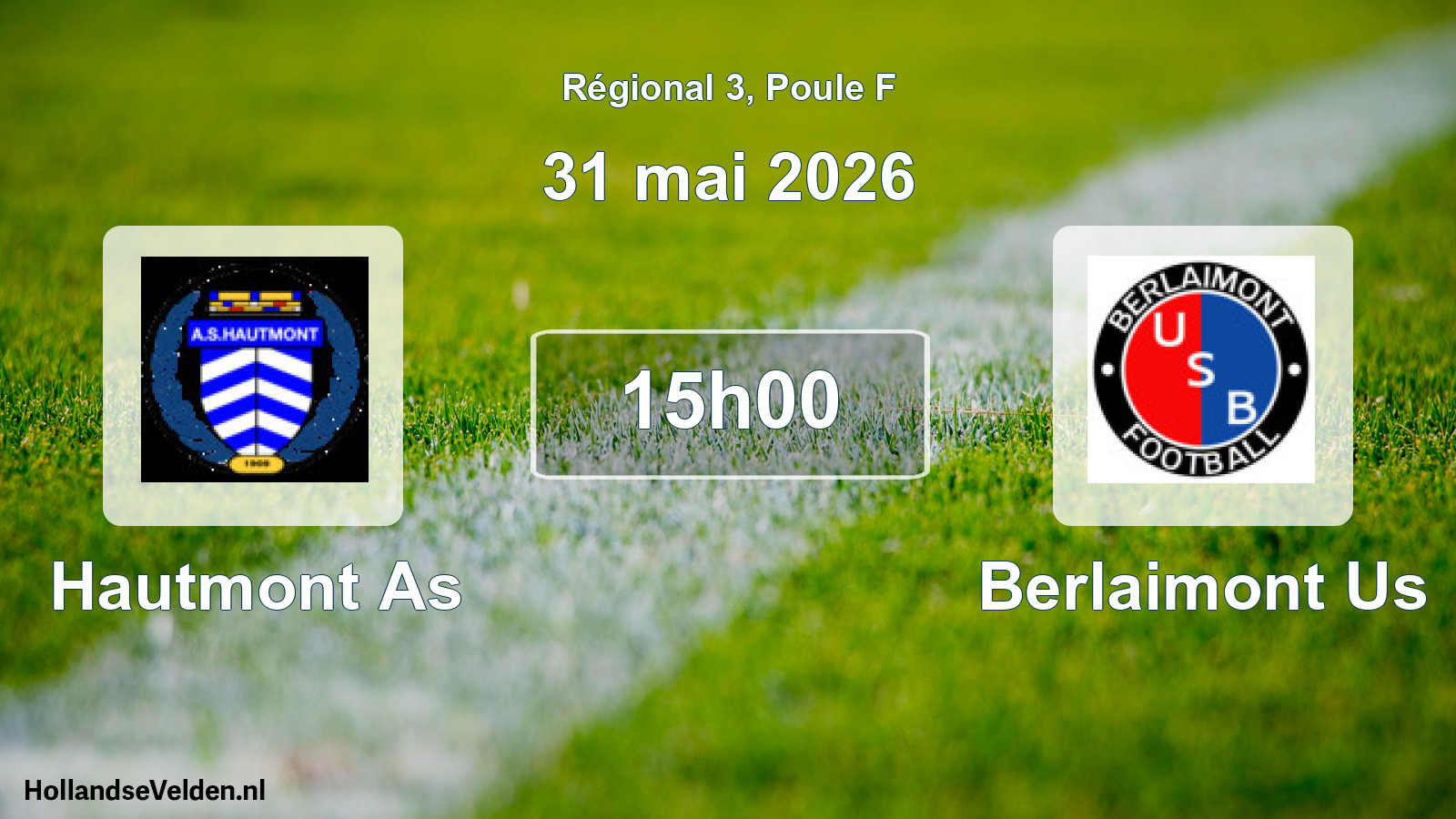Scheduled Match: Hautmont As - Berlaimont Us (31 May 2026)