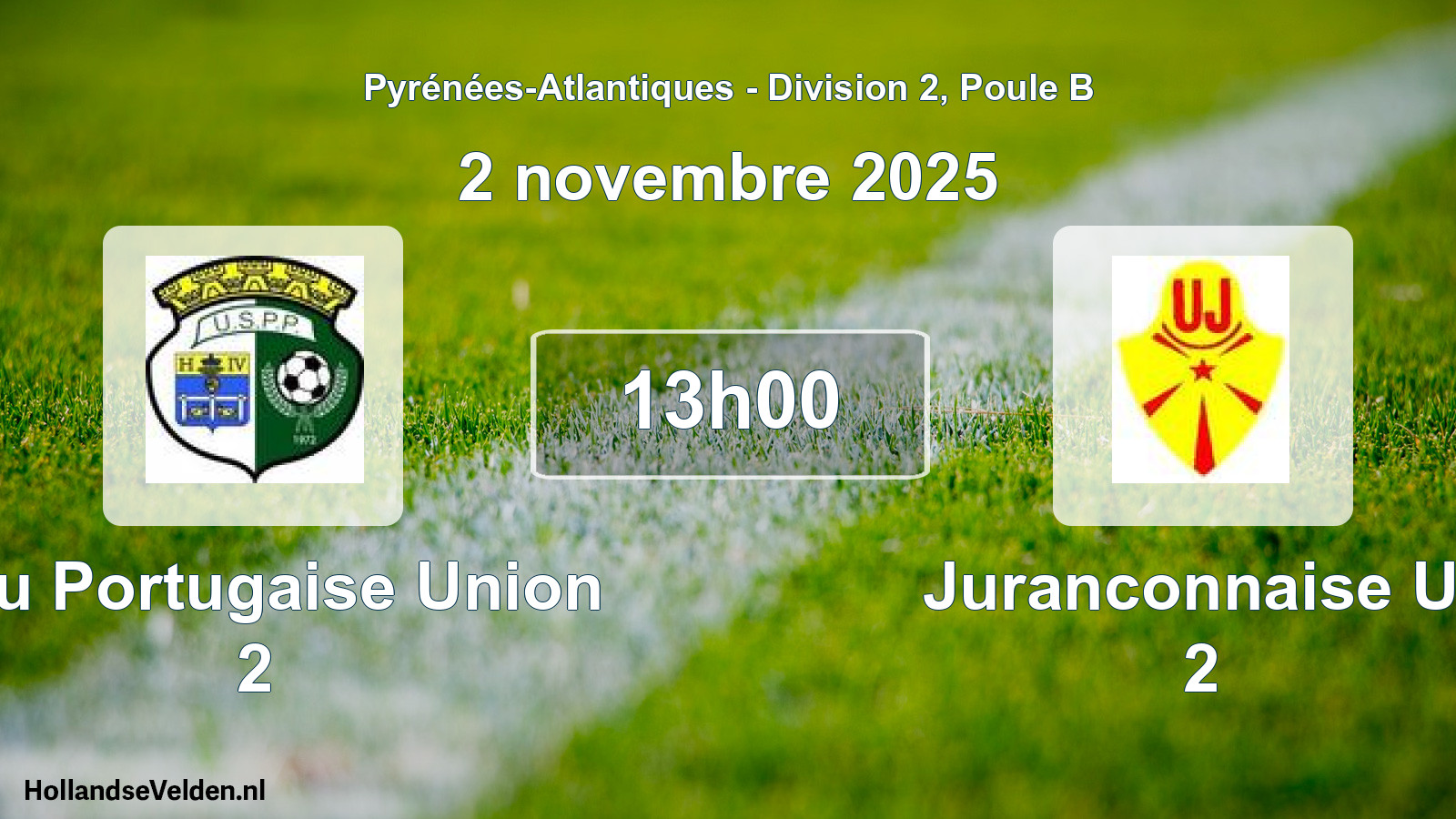 Geplande wedstrijd: Pau Portugaise Union 2 - Juranconnaise U. 2 (2 novembre 2025)
