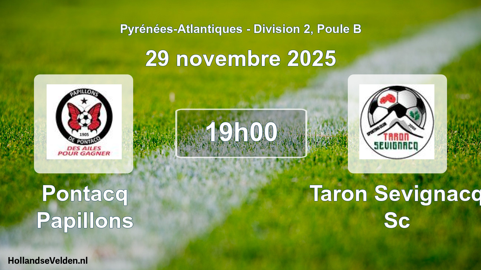 Scheduled Match: Pontacq Papillons - Taron Sevignacq Sc (29 November 2025)