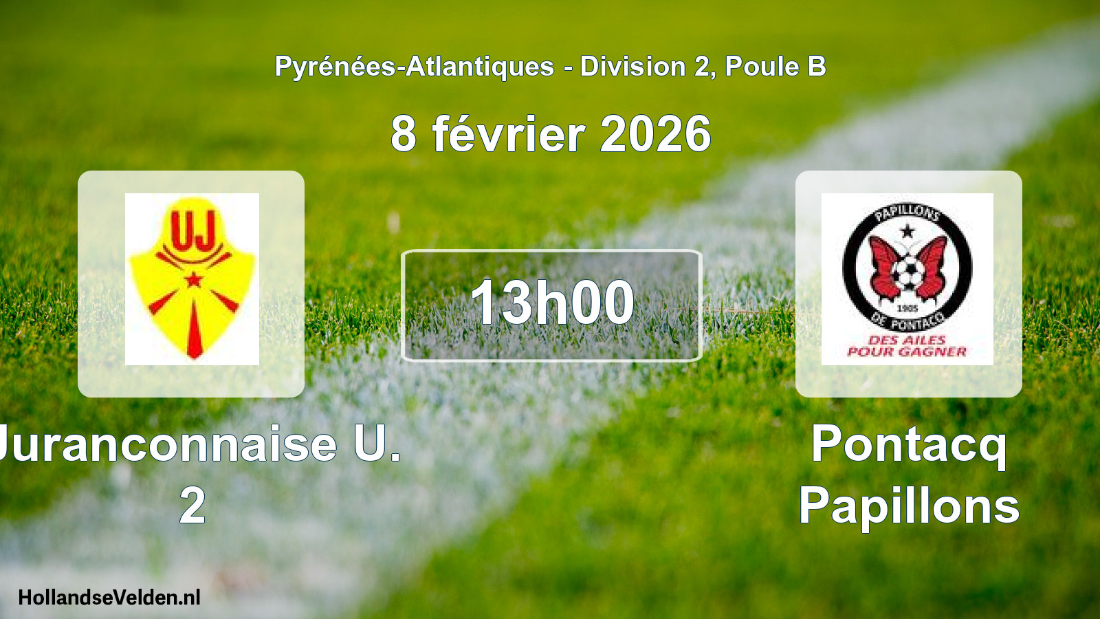 Scheduled Match: Juranconnaise U. 2 - Pontacq Papillons (8 February 2026)