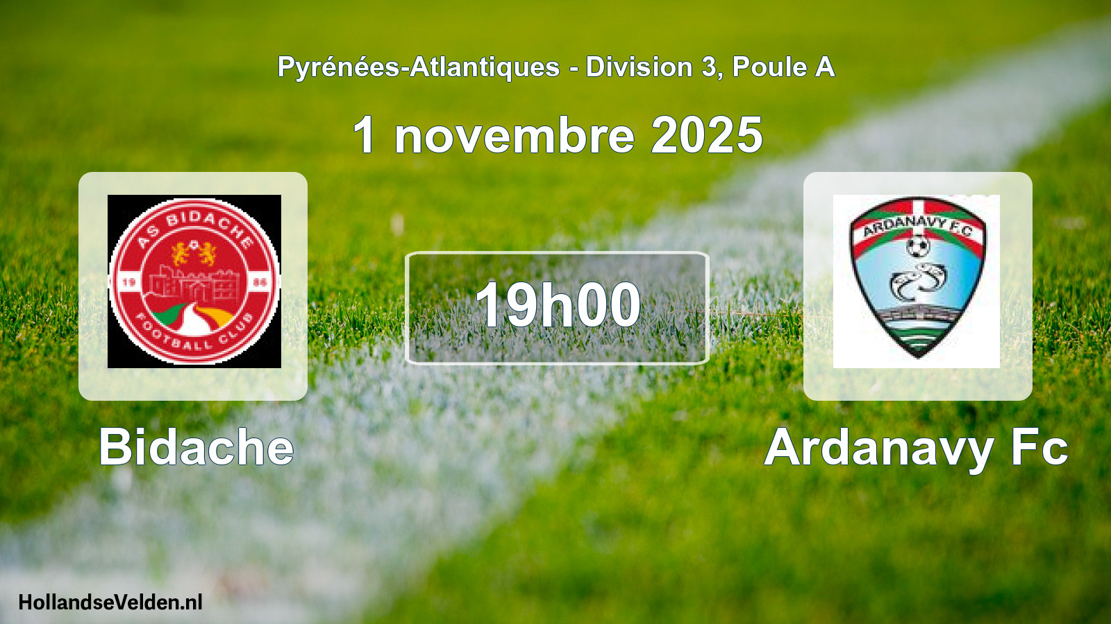 Geplande wedstrijd: Bidache - Ardanavy Fc (1 novembre 2025)