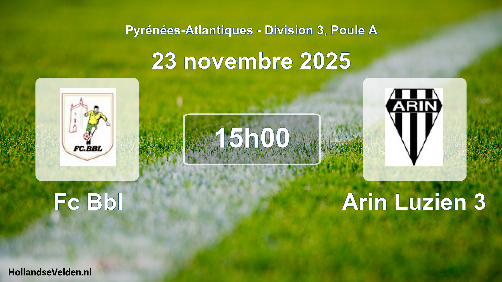 Scheduled Match: Fc Bbl - Arin Luzien 3 (23 November 2025)