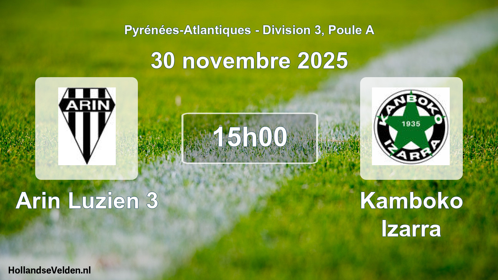 Scheduled Match: Arin Luzien 3 - Kamboko Izarra (30 November 2025)