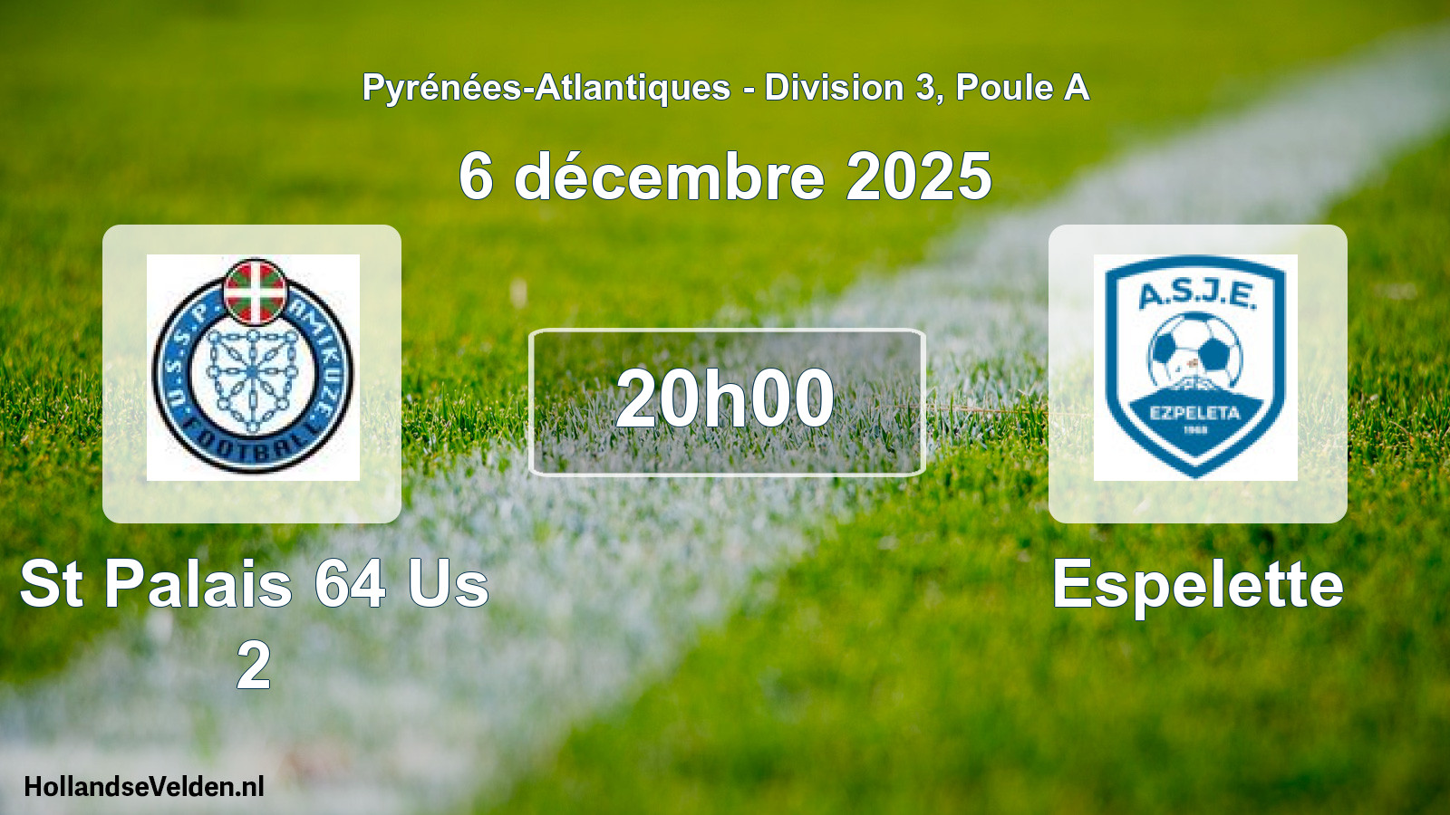 Scheduled Match: St Palais 64 Us 2 - Espelette (6 December 2025)