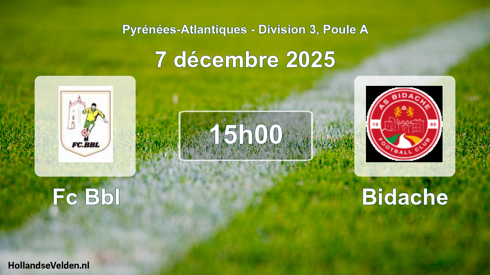 Scheduled Match: Fc Bbl - Bidache (7 December 2025)