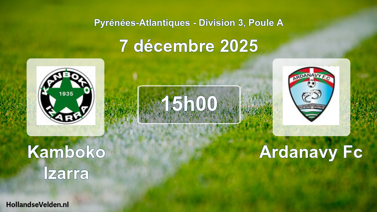 Geplande wedstrijd: Kamboko Izarra - Ardanavy Fc (7 décembre 2025)
