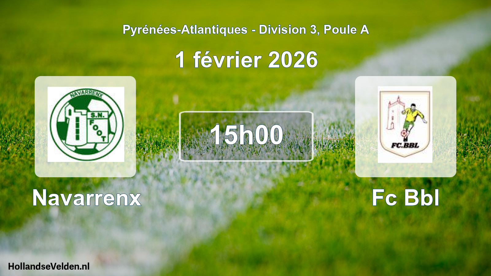 Scheduled Match: Navarrenx - Fc Bbl (1 February 2026)