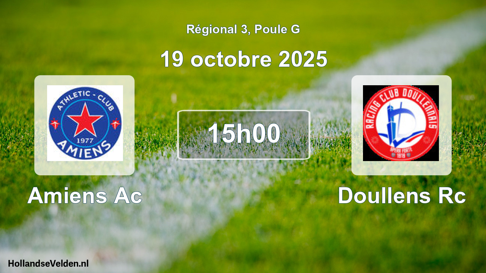Geplande wedstrijd: Amiens Ac - Doullens Rc (19 oktober 2025)