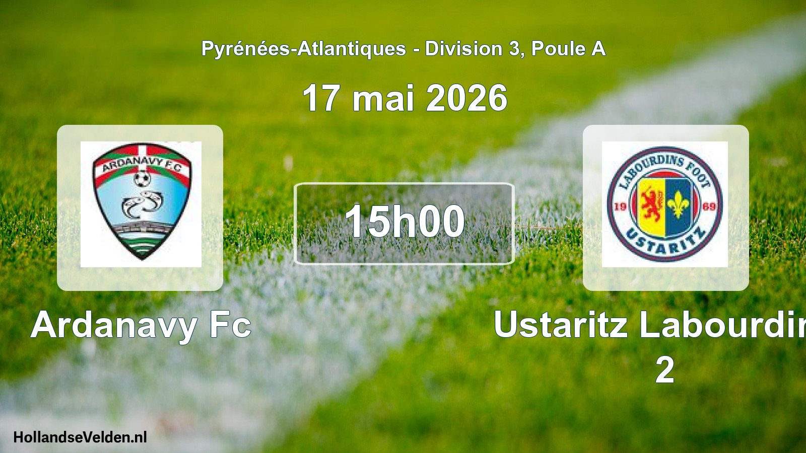 Scheduled Match: Ardanavy Fc - Ustaritz Labourdins 2 (17 May 2026)