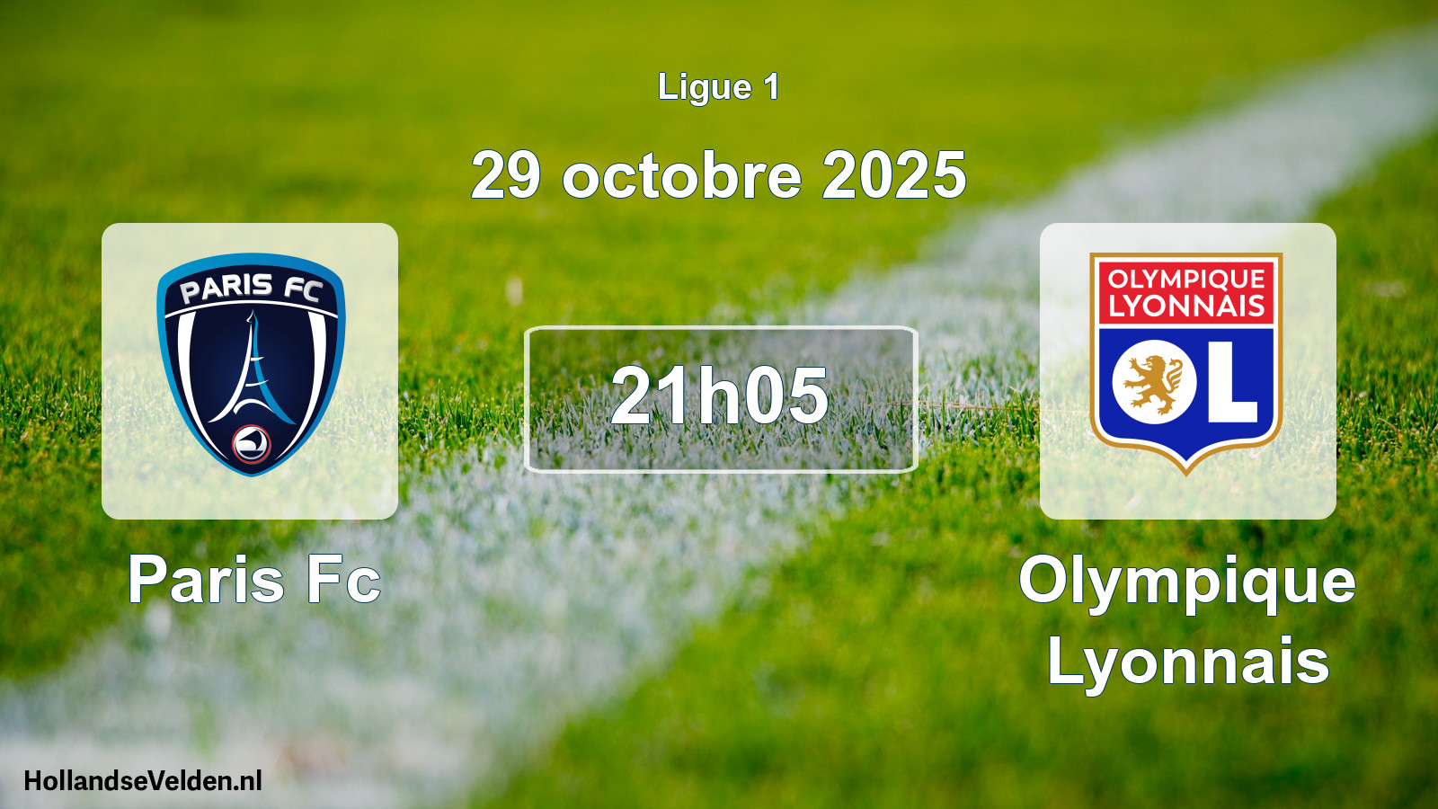 Scheduled Match: Paris Fc - Olympique Lyonnais (29 October 2025)