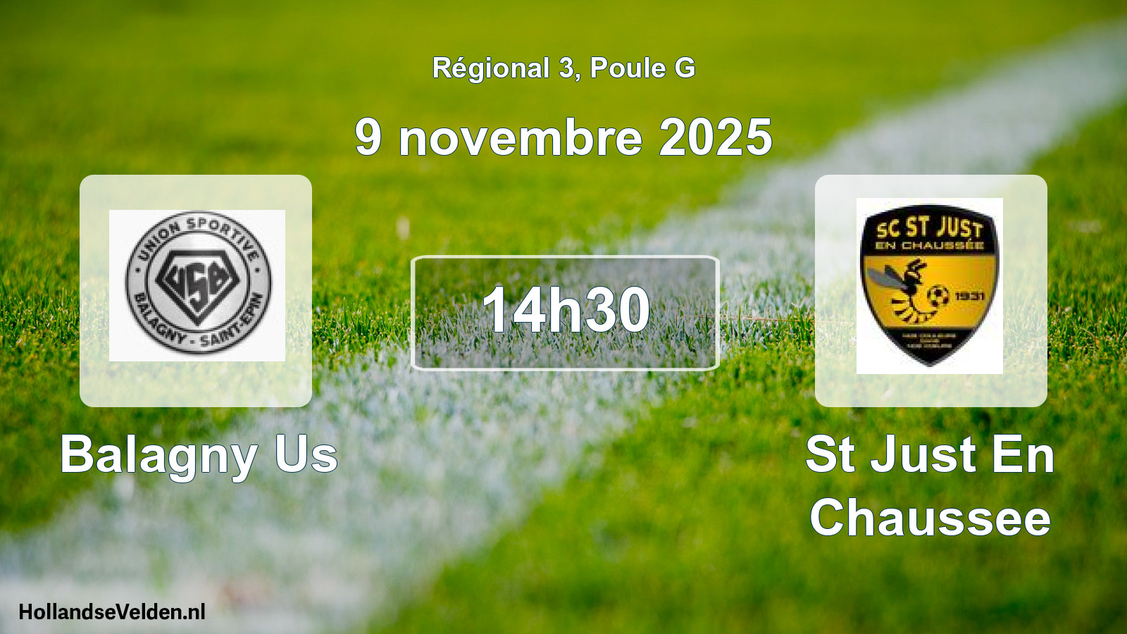 Geplande wedstrijd: Balagny Us - St Just En Chaussee (9 november 2025)
