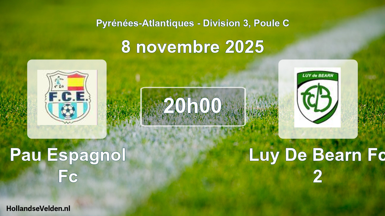 Scheduled Match: Pau Espagnol Fc - Luy De Bearn Fc 2 (8 November 2025)