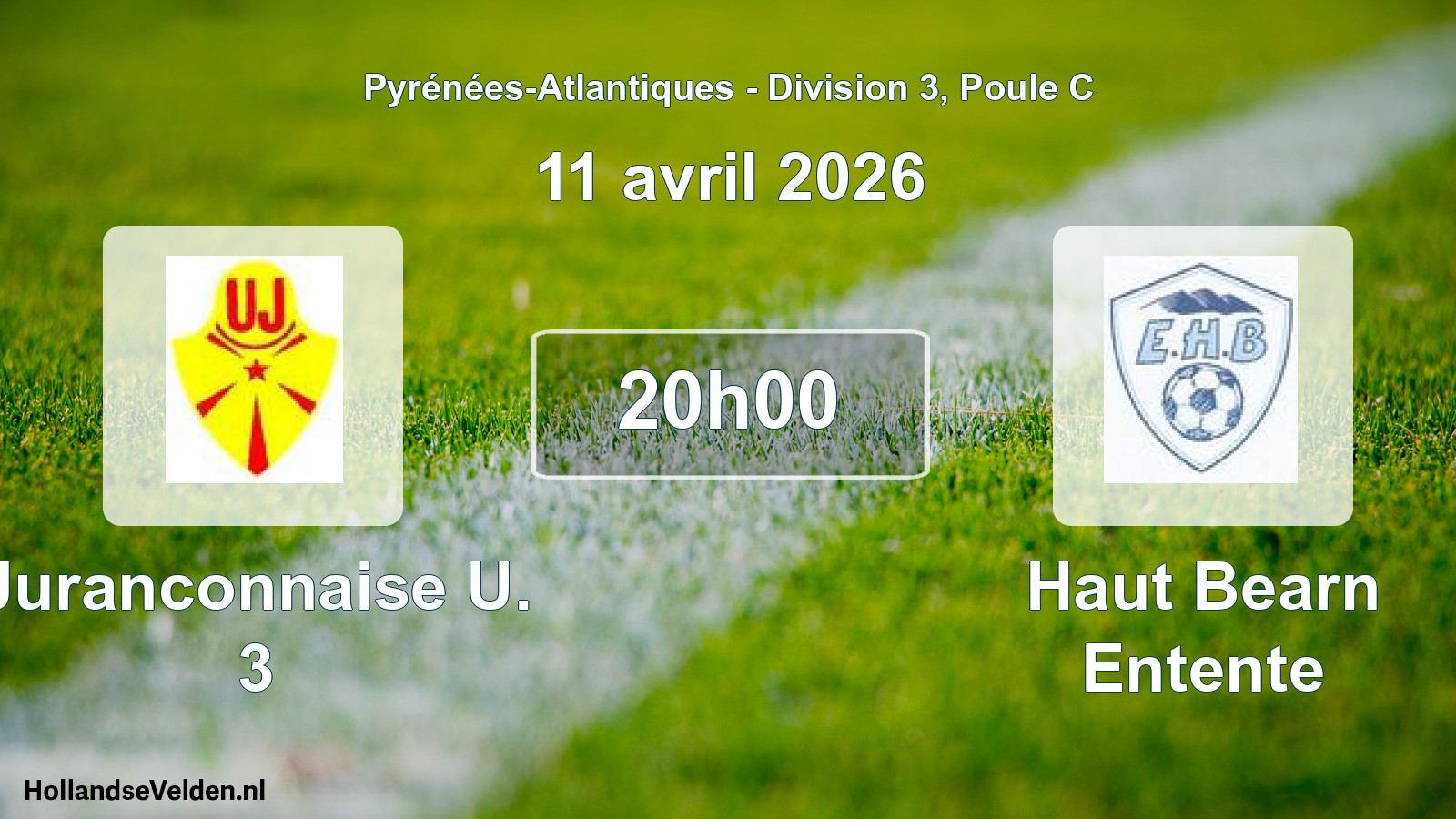 Geplande wedstrijd: Juranconnaise U. 3 - Haut Bearn Entente (11 avril 2026)