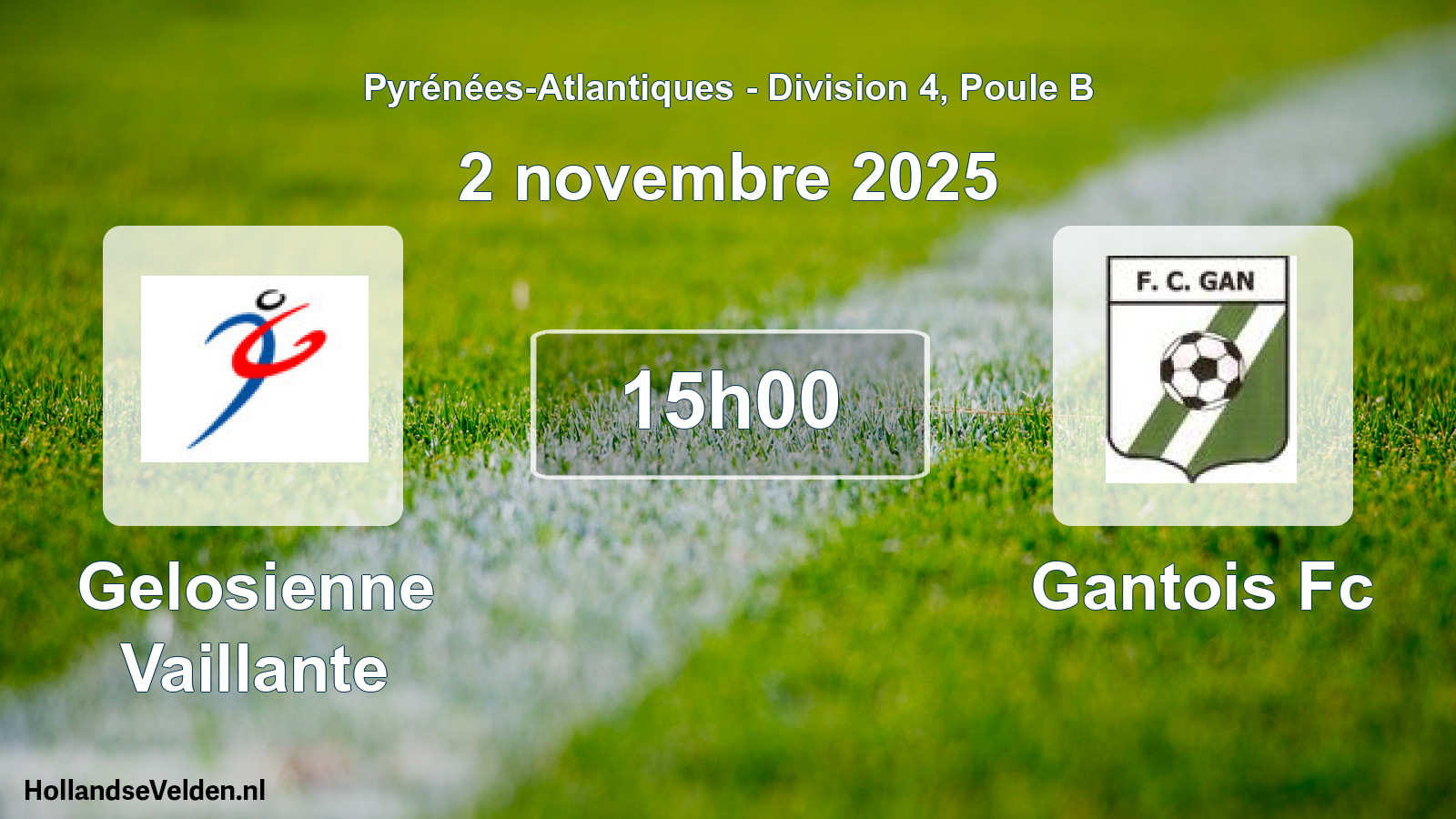 Scheduled Match: Gelosienne Vaillante - Gantois Fc (2 November 2025)