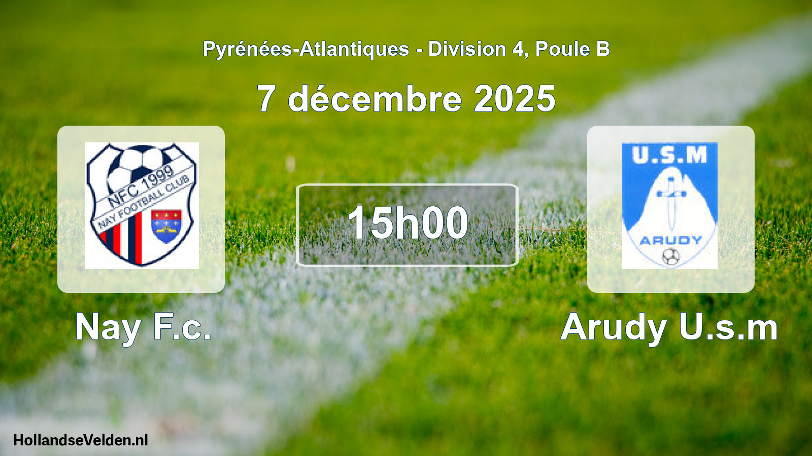 Scheduled Match: Nay F.c. - Arudy U.s.m (7 December 2025)
