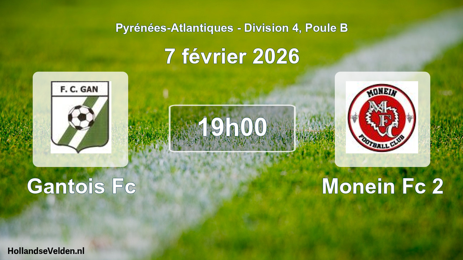 Scheduled Match: Gantois Fc - Monein Fc 2 (7 February 2026)