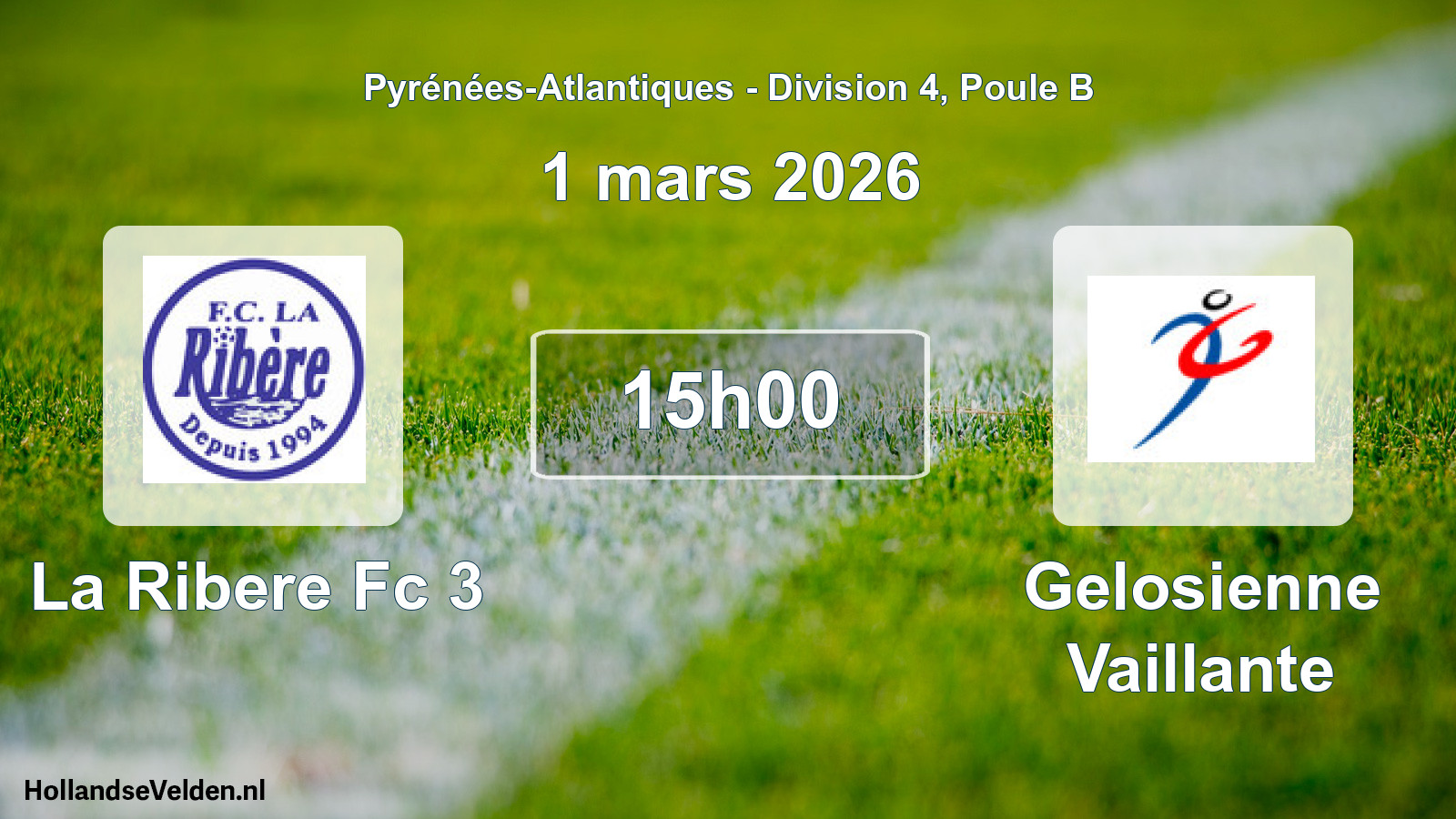 Scheduled Match: La Ribere Fc 3 - Gelosienne Vaillante (1 March 2026)