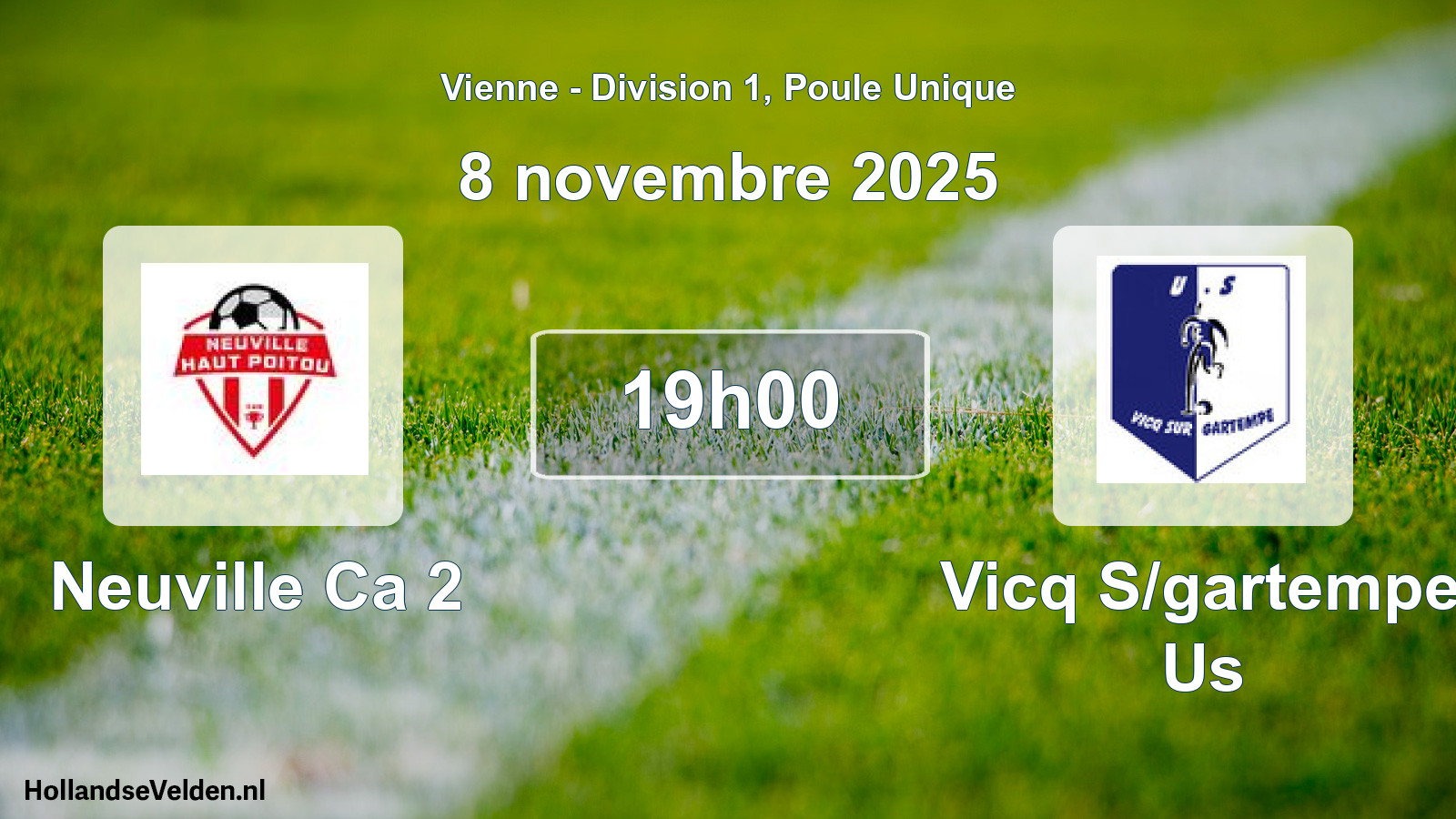 Geplande wedstrijd: Neuville Ca 2 - Vicq S/gartempe Us (8 novembre 2025)